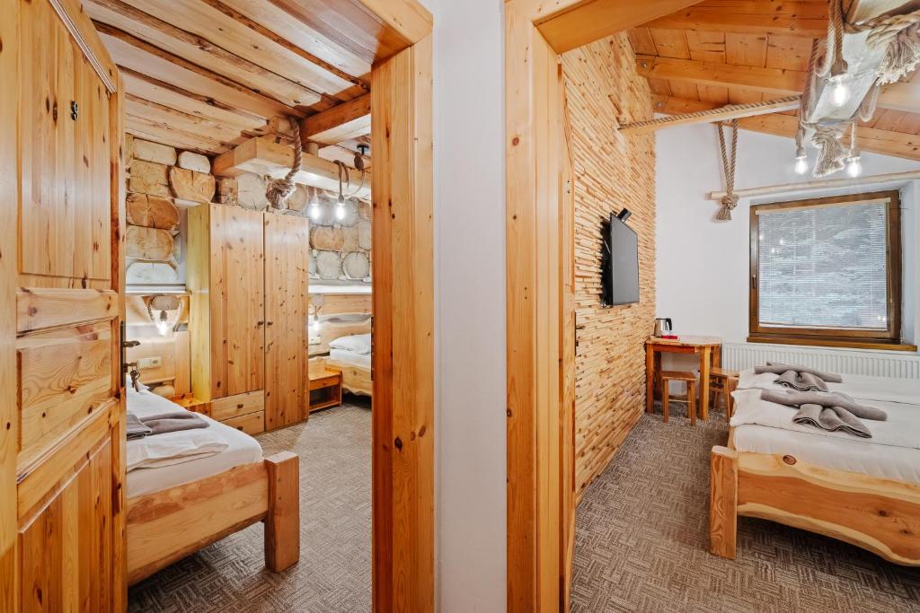 Letto o letti in una camera di Ranč Podlesok