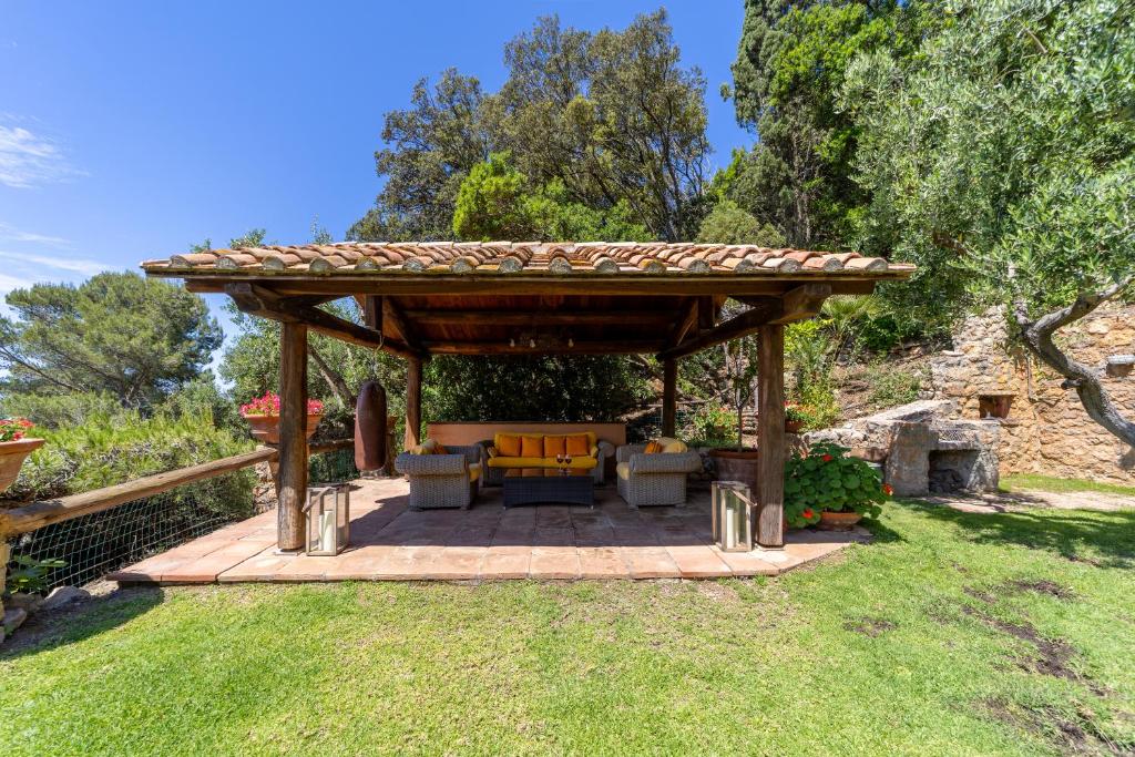 Zahrada ubytování Villa a Cala Piccola