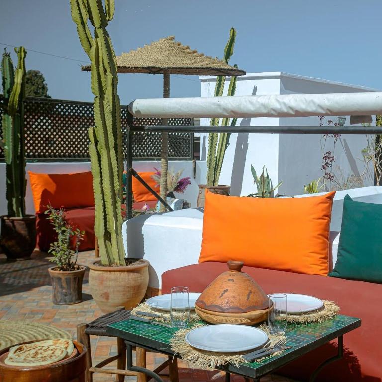 Posezení v ubytování Riad Darino Marrakech Heritage