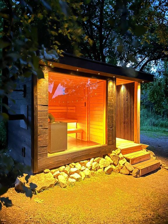 Zahrada ubytování Tiny house - Schoulenka pod mirabelkami