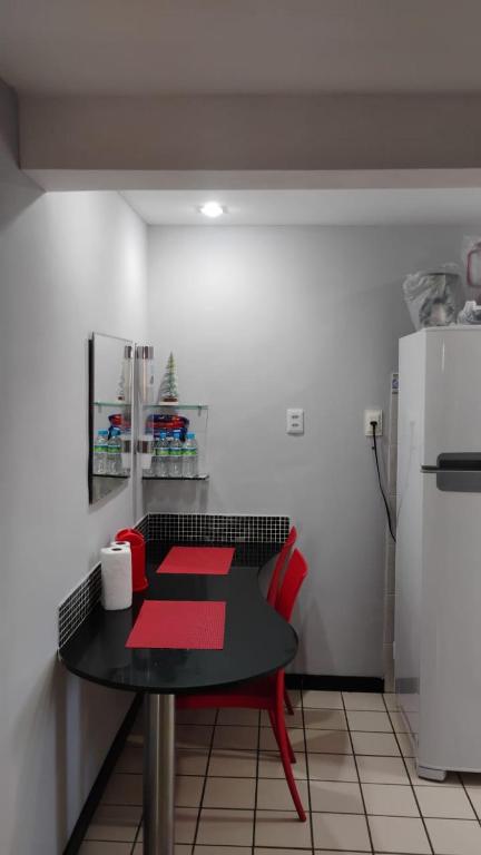Kuchyň nebo kuchyňský kout v ubytování Boa Viagem Flat BVF 777
