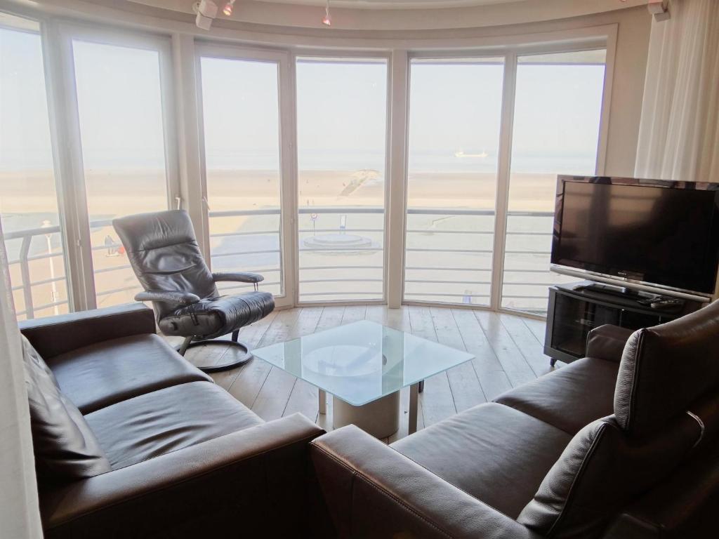 Posezení v ubytování Apartment in Nieuwpoort near the Marina