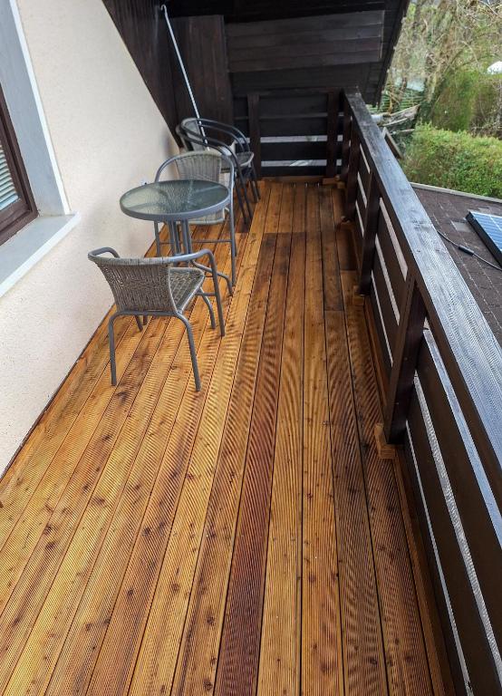 Balkón nebo terasa v ubytování Apartment Zupan