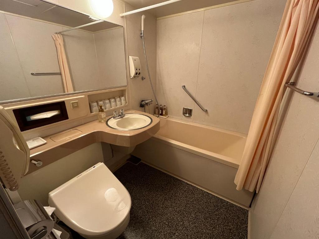 Koupelna v ubytování Sakaide Grand Hotel