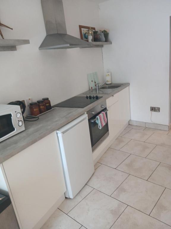 Kuchyň nebo kuchyňský kout v ubytování Sligo City house
