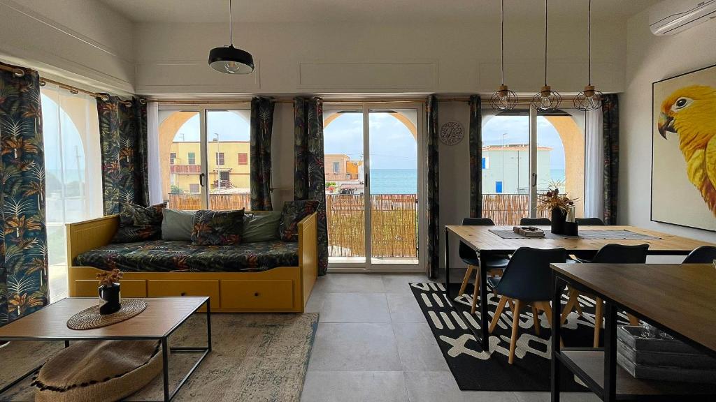 Posezení v ubytování Koru House Torvaianica