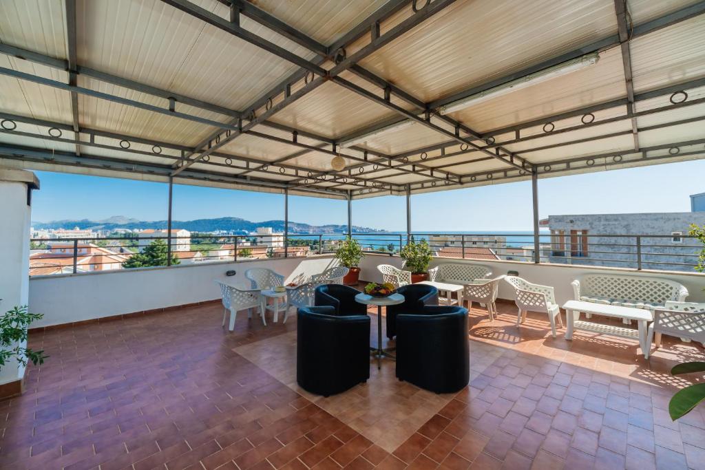 Balkón nebo terasa v ubytování Apart Hotel S Lux