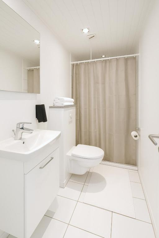Koupelna v ubytování CentralHotellet
