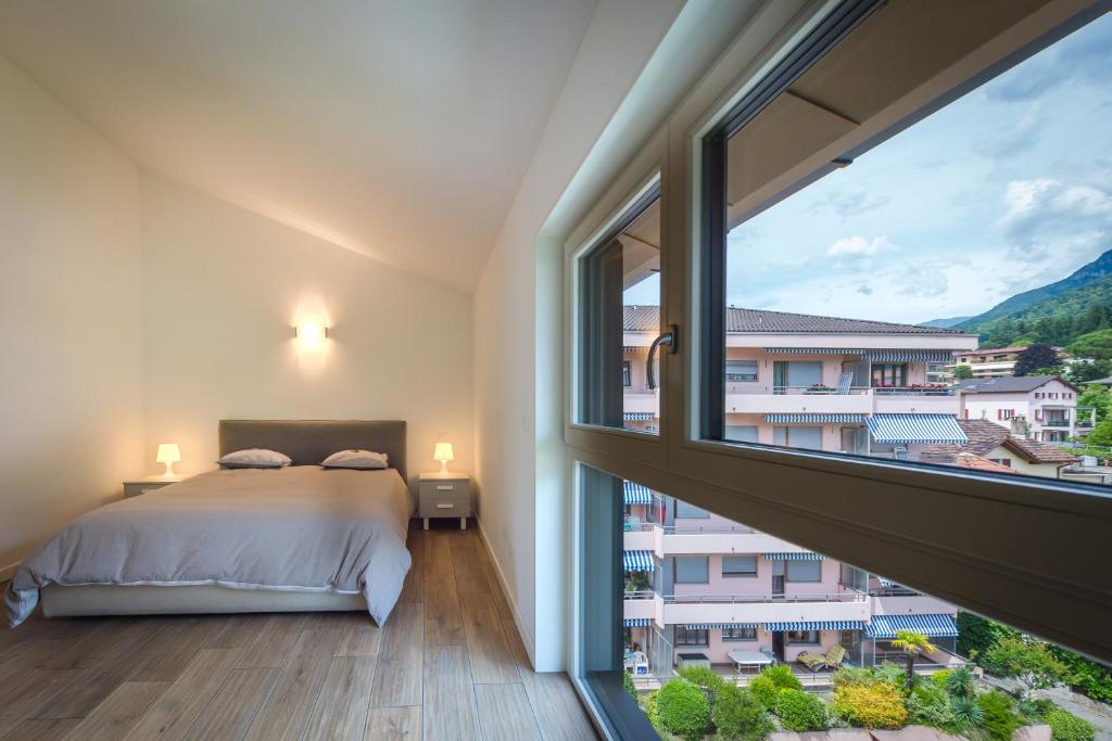 Nespecifikovaný výhled na hory nebo výhled na hory při pohledu z apartmánu