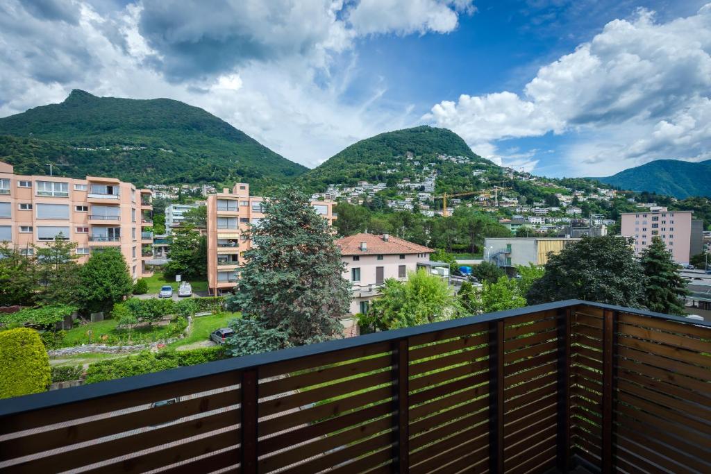 Nespecifikovaný výhled na hory nebo výhled na hory při pohledu z apartmánu