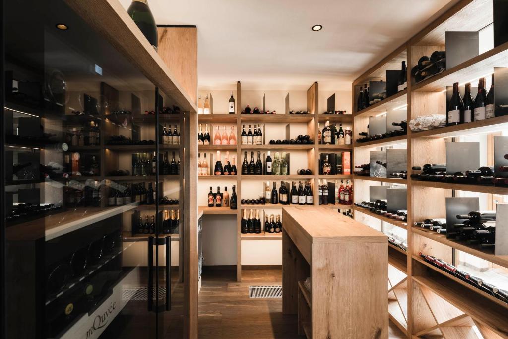 Kuchyň nebo kuchyňský kout v ubytování Hotel Alpenflora