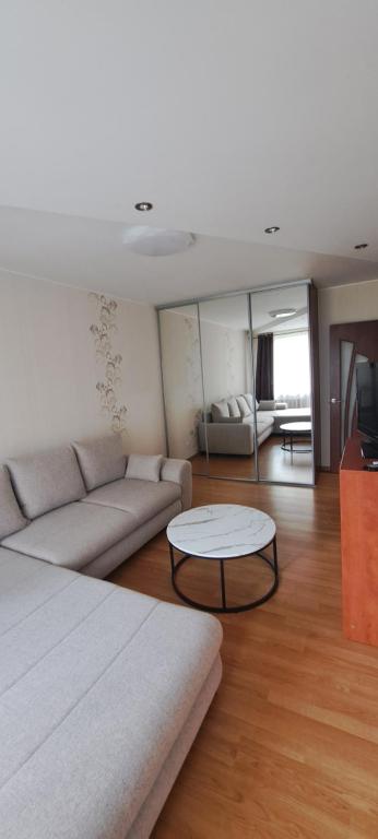 Χώρος καθιστικού στο Apartamentai The 56 Spot