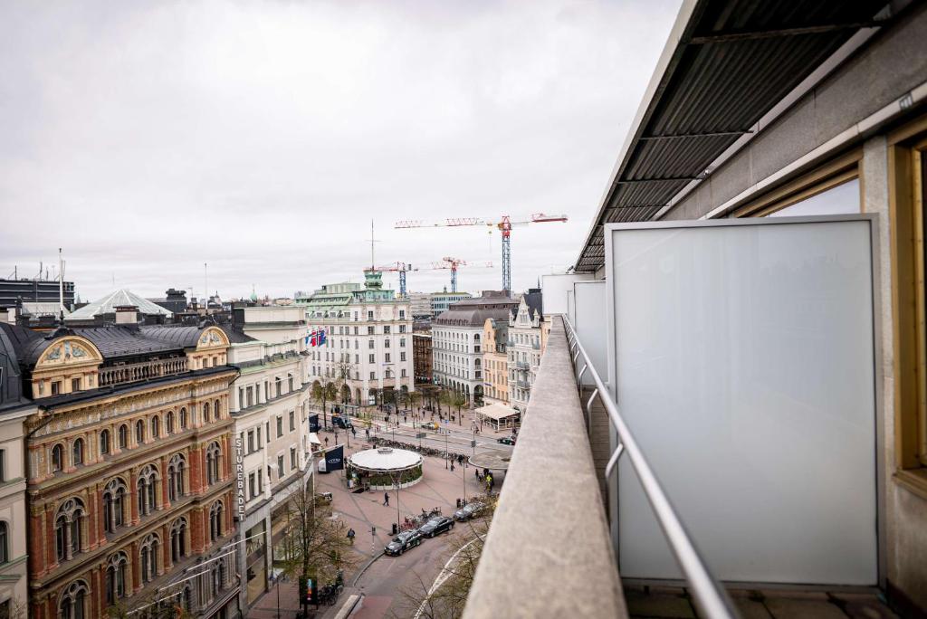 Nespecifikovaný výhled na destinaci Stockholm nebo výhled na město při pohledu z hotelu