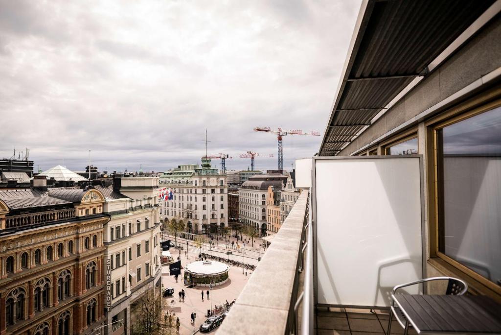 Nespecifikovaný výhled na destinaci Stockholm nebo výhled na město při pohledu z hotelu
