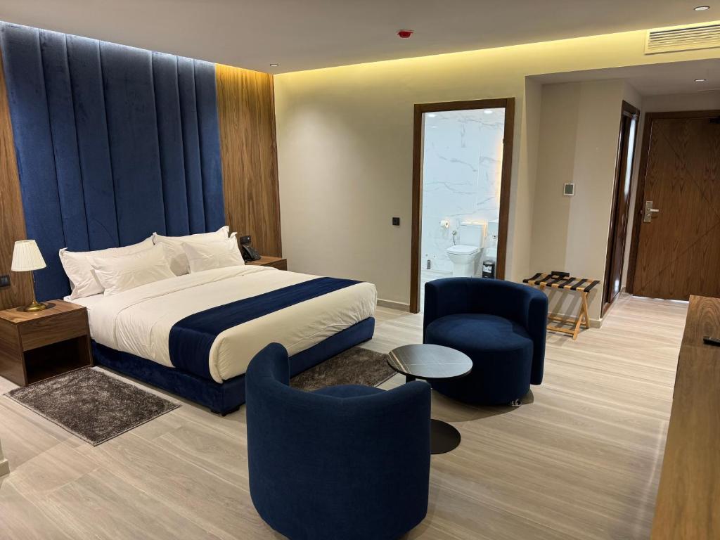 Postel nebo postele na pokoji v ubytování Luxury hotel