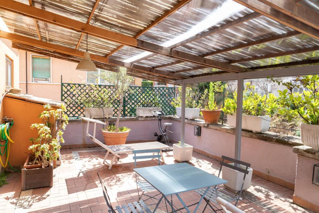 Balkón alebo terasa v ubytovaní Your trastevere terrace