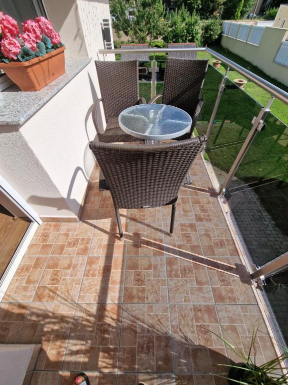 Balkón alebo terasa v ubytovaní Villa Letícia Siófok