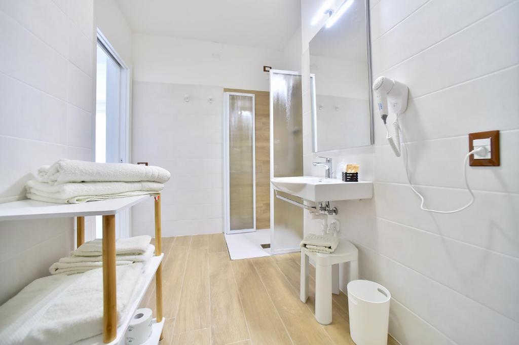 Koupelna v ubytování Hotel Di Giovanni