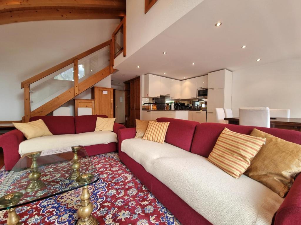 Posezení v ubytování Penthouse Apartment Perla