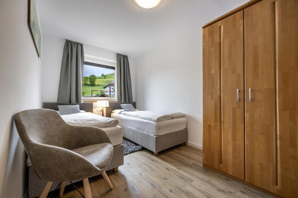 Postel nebo postele na pokoji v ubytování Apartments Woerndle