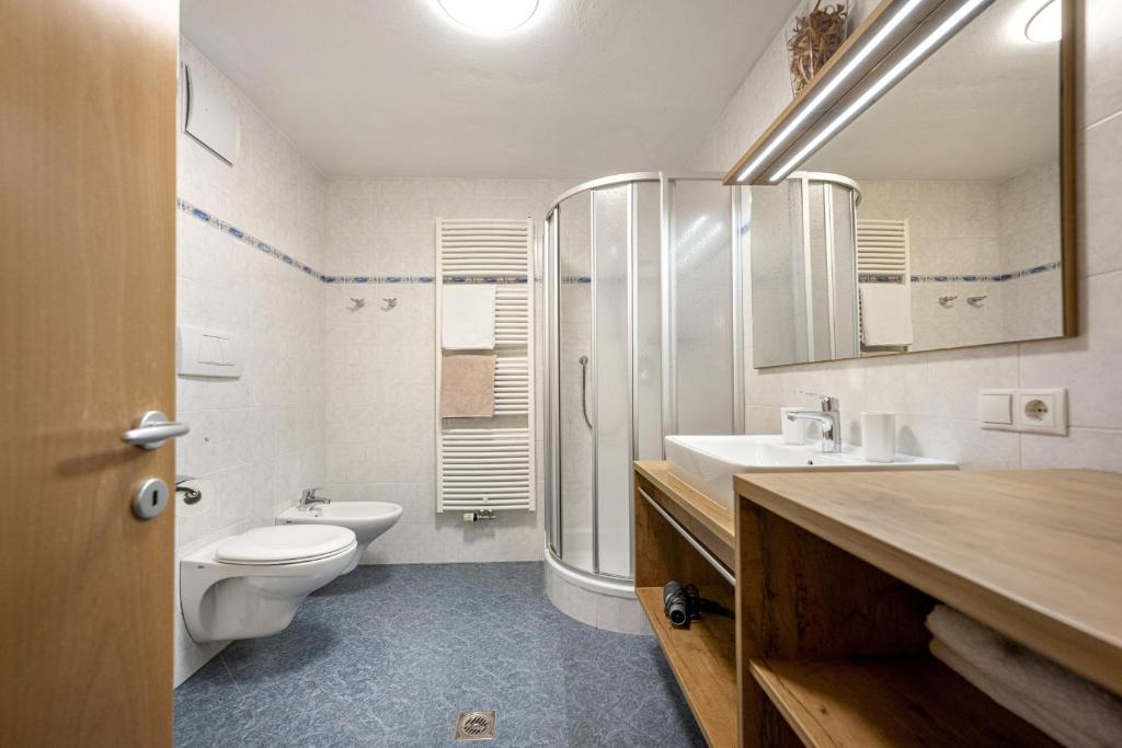 Koupelna v ubytování Apartments Woerndle