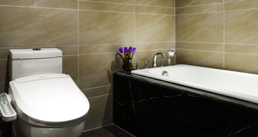 Koupelna v ubytování Yiwu Kasion Purey Hotel
