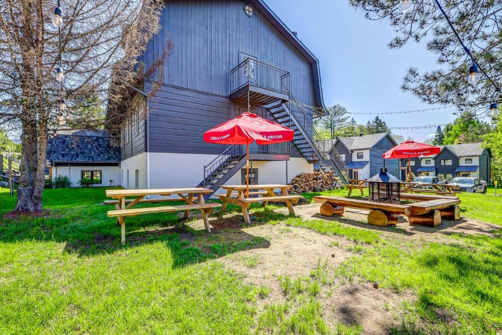 Zahrada ubytování Auberge Manitonga