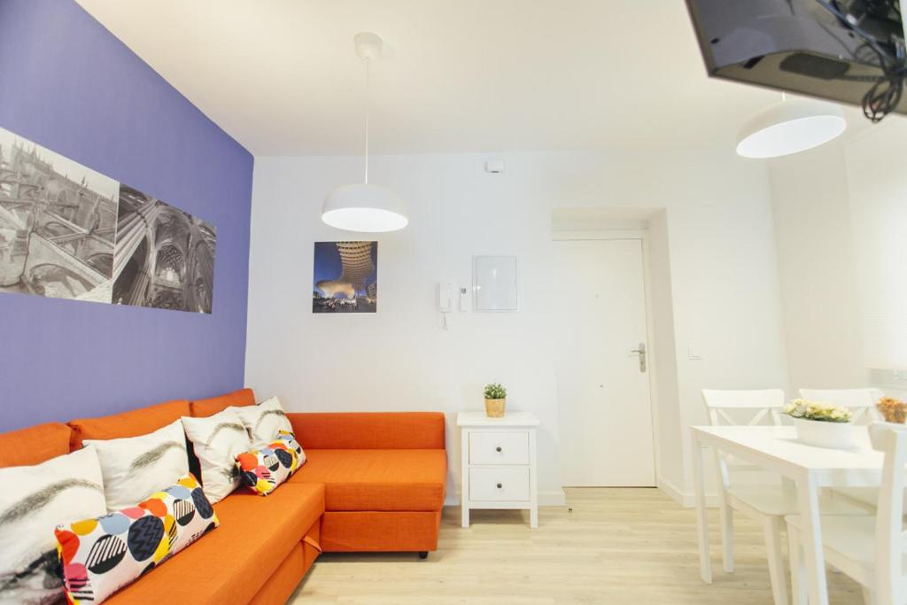 Część wypoczynkowa w obiekcie Colorful and diaphanous- 3Bd 1Bth - Peral