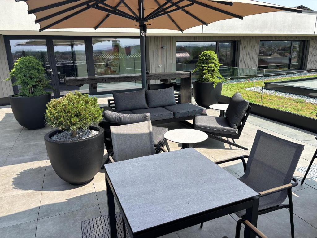 Zahrada ubytování My Flats Studio Apartements - klimatisiert durch Tiefengeothermie - nahe Ravensburger Spieleland und Friedrichshafen