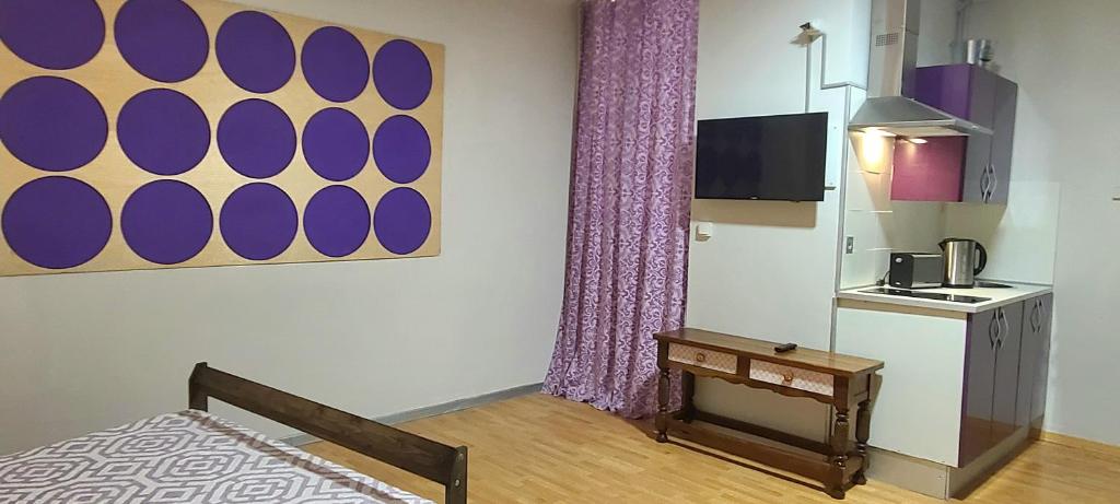 Kuchyň nebo kuchyňský kout v ubytování Great Sleep Loft
