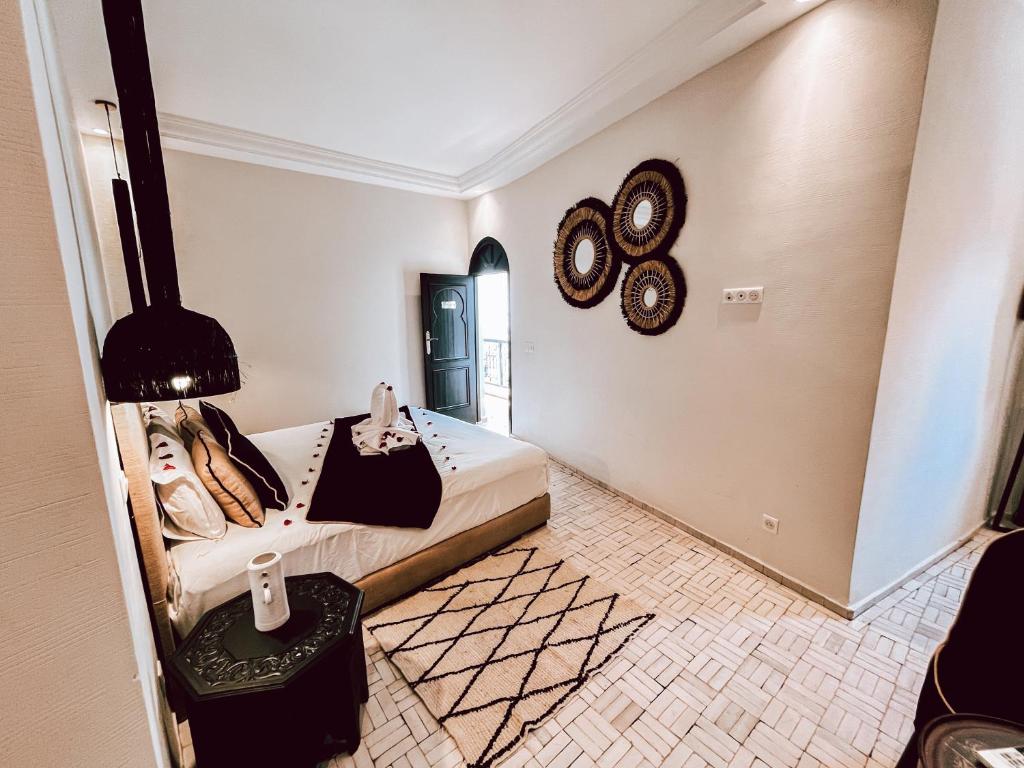 Posezení v ubytování Riad Al Rimal & Spa