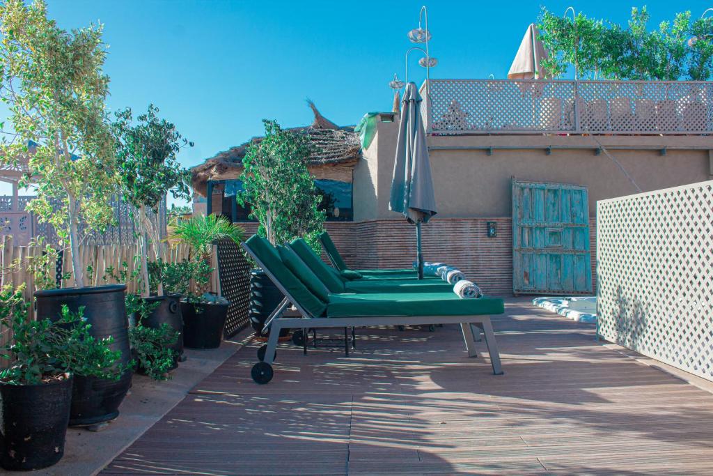 Zahrada ubytování Riad Al Rimal & Spa