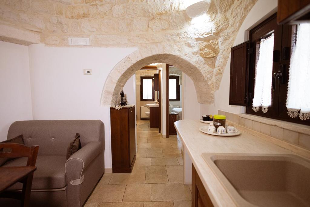 A seating area at Quei Trulli Divini