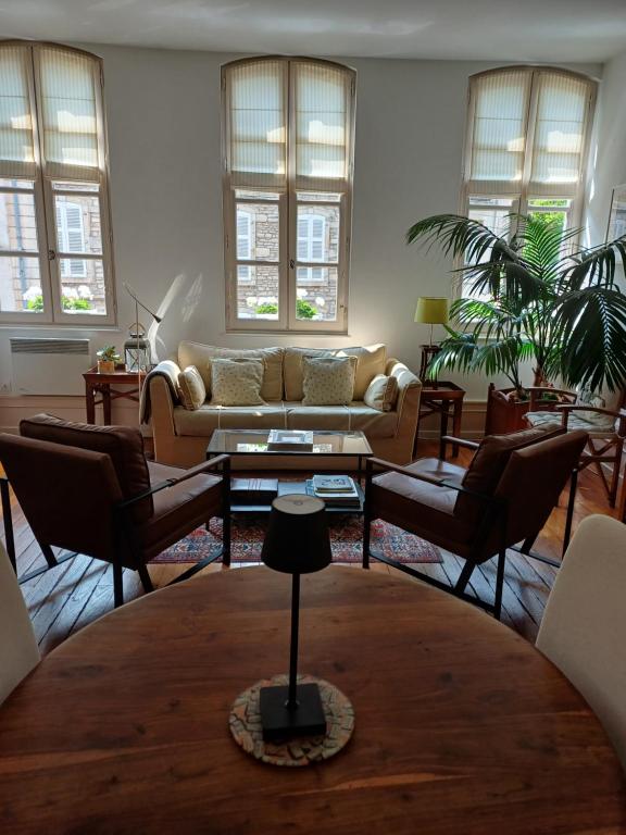 Posezení v ubytování Beaune City Suite