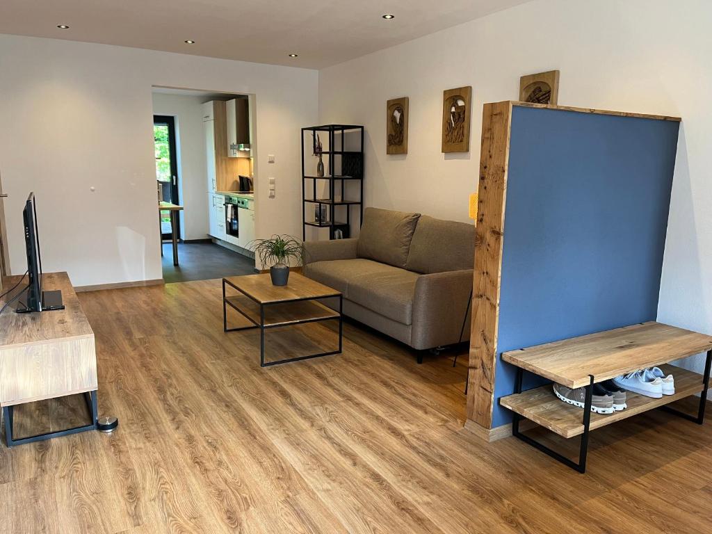 Χώρος καθιστικού στο Ferienwohnung Achenblick