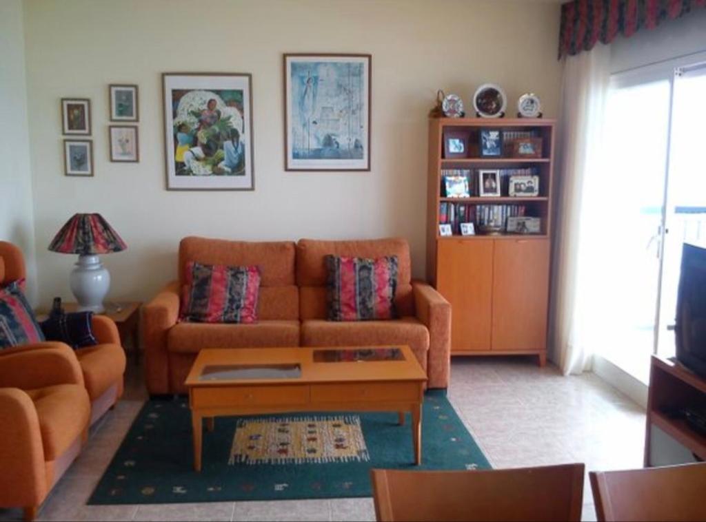 Posezení v ubytování Apartamento frente al mar