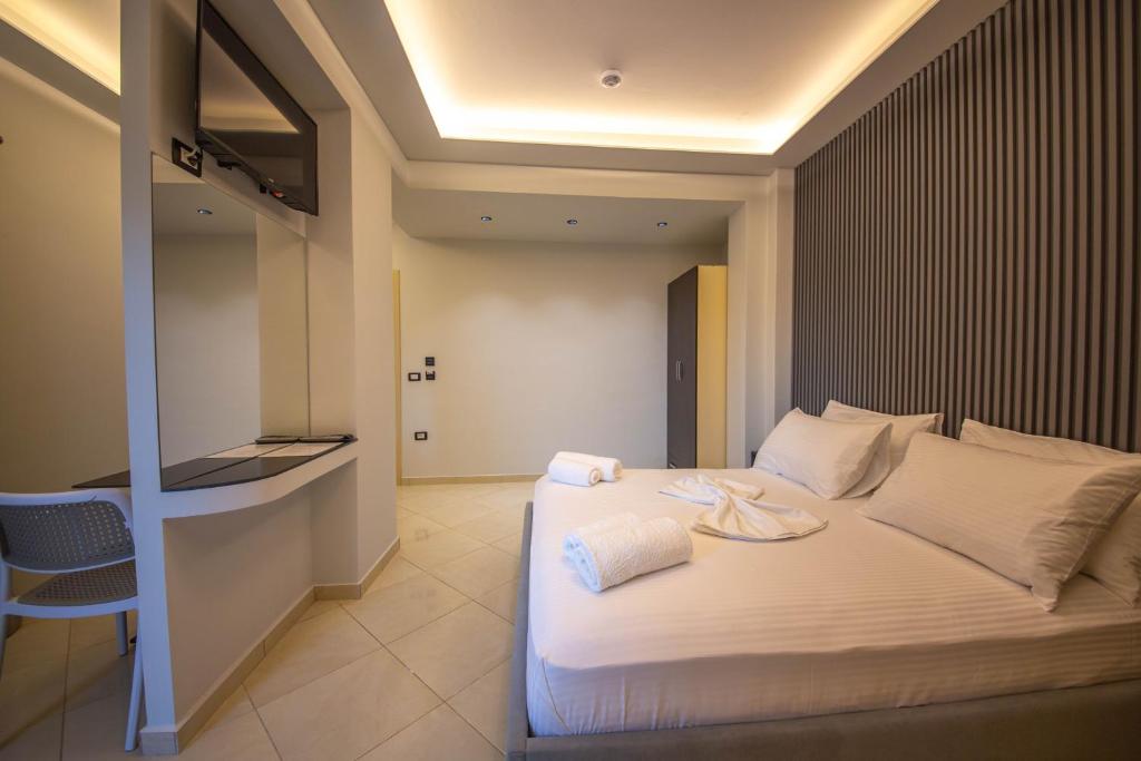 Krevet ili kreveti u jedinici u okviru objekta Shehu Villa