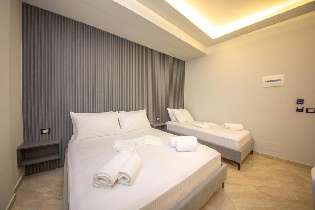 Krevet ili kreveti u jedinici u okviru objekta Shehu Villa