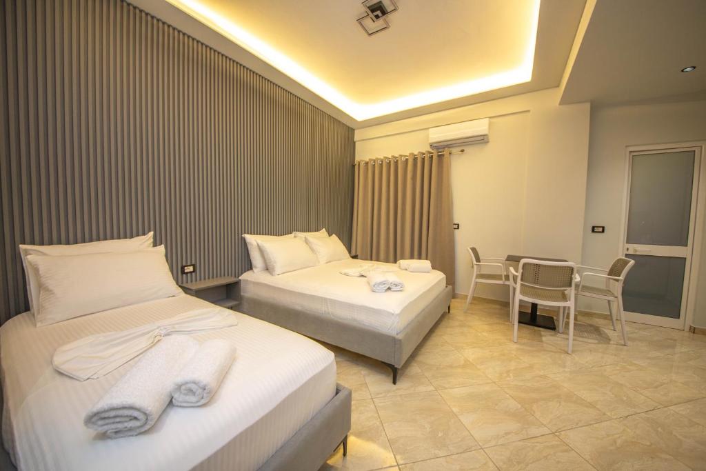 Krevet ili kreveti u jedinici u okviru objekta Shehu Villa