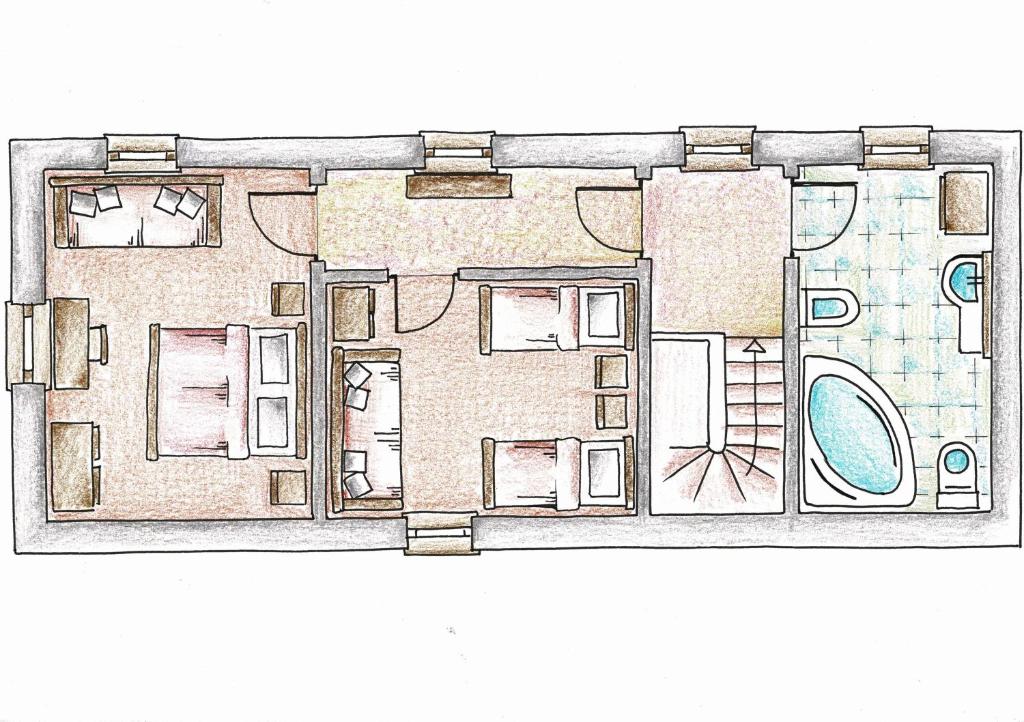 Grundriss der Unterkunft Stone House Varoš