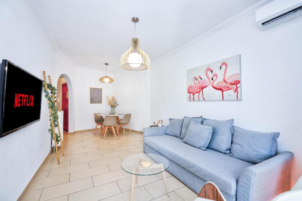 Posedenie v ubytovaní Traveler Home 85m2 Private Parking Next to Center