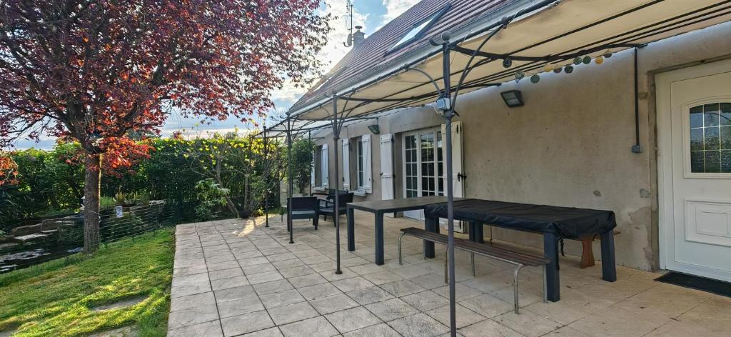 Balkón nebo terasa v ubytování Gîte du Chaudron