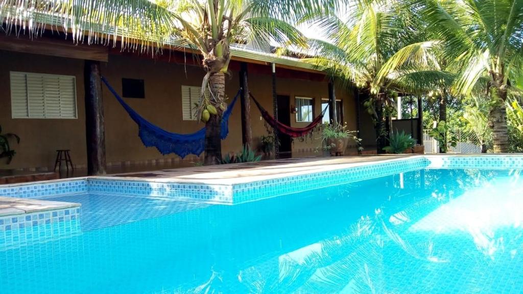 Πισίνα στο ή κοντά στο Chacara Talisma 3