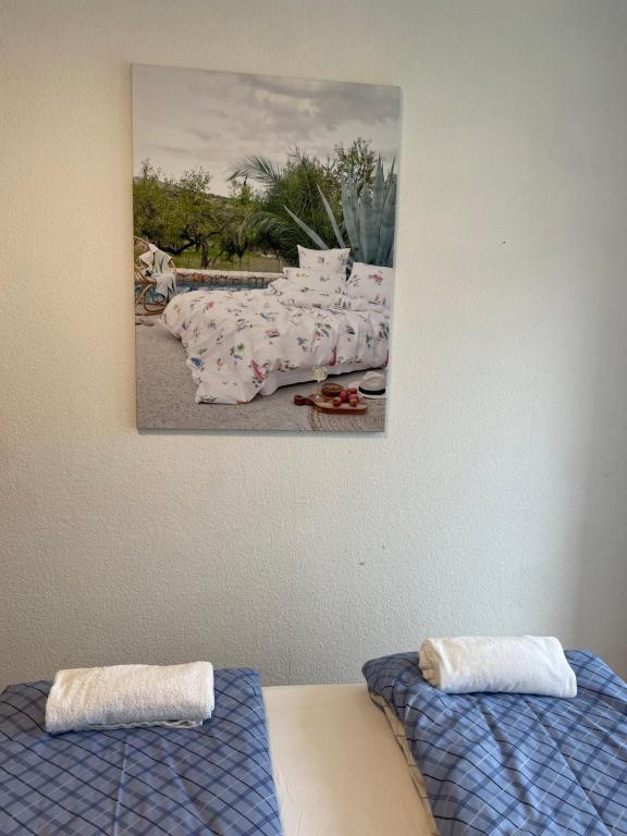 Postel nebo postele na pokoji v ubytování EnjoyLucerne