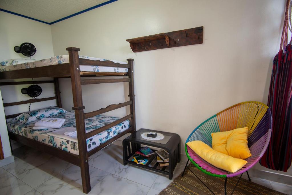 Postel nebo postele na pokoji v ubytování Antigua Hostal