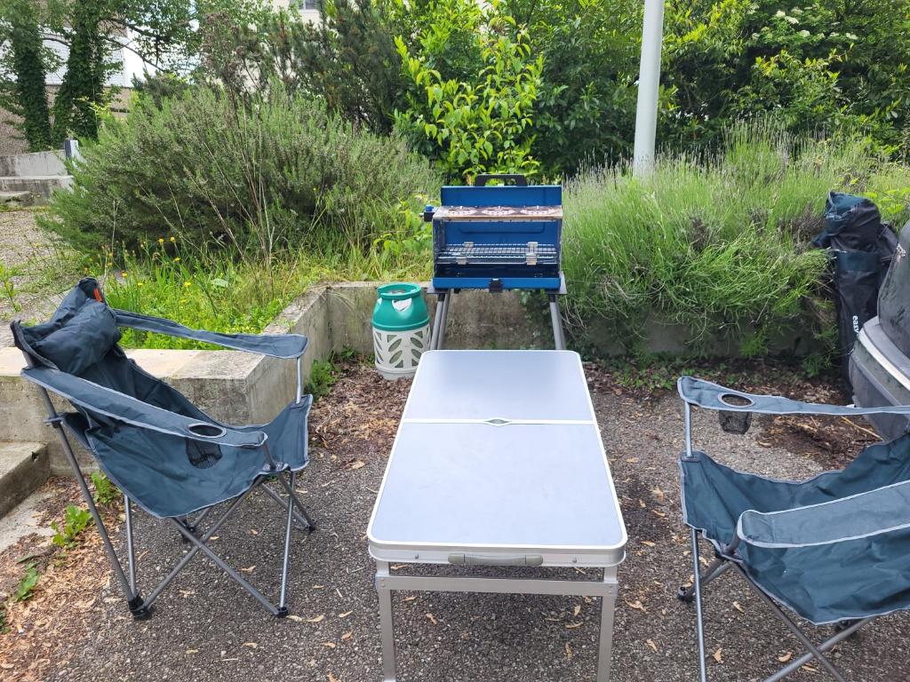 Ein Garten an der Unterkunft R-Com