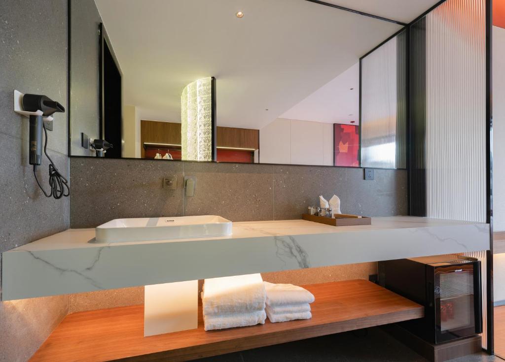Koupelna v ubytování Zhangjiajie Yujie Hotel