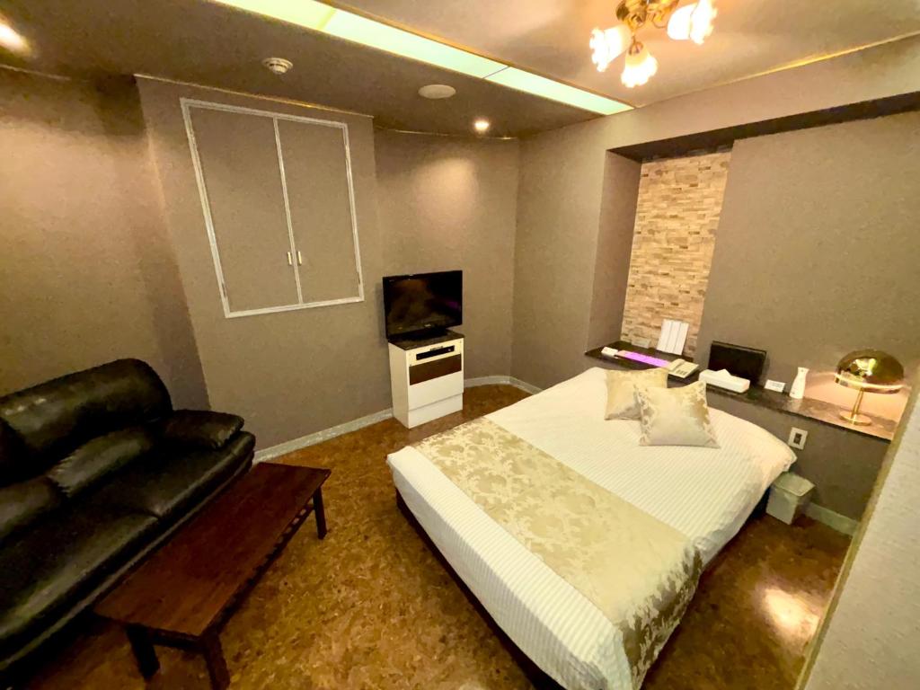 TV a/nebo společenská místnost v ubytování Hotel PRINCESS2 -adult only-