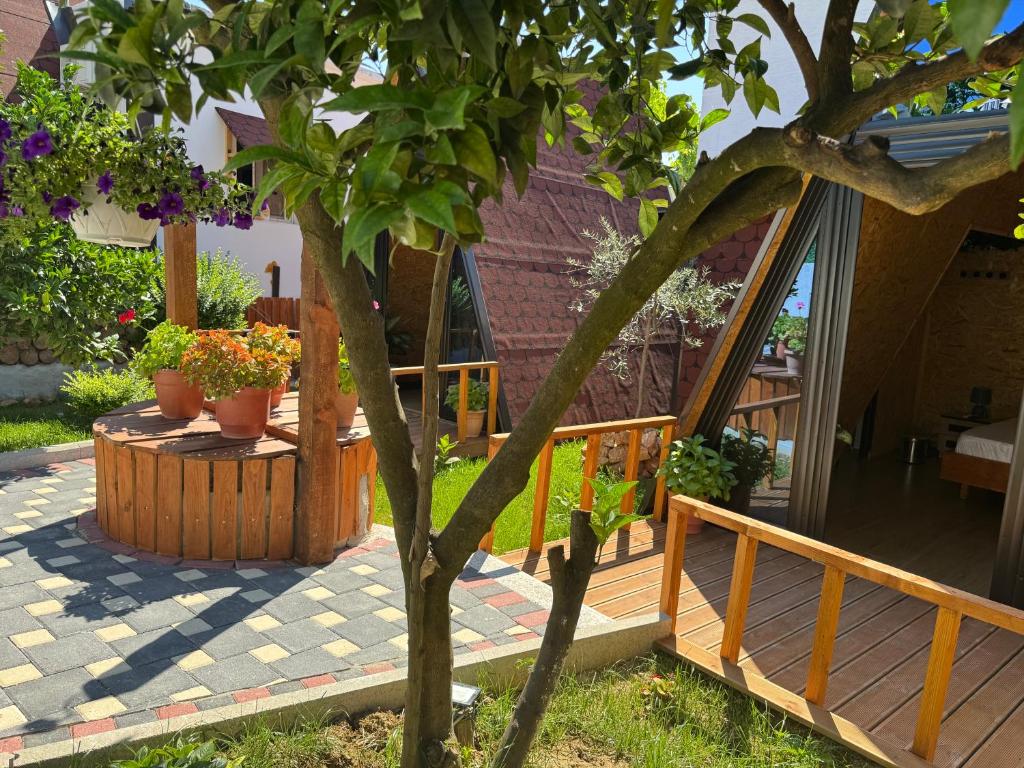 Zahrada ubytování Guest House Adilaj