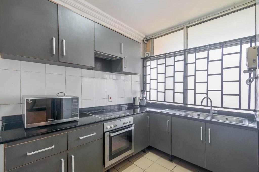 Kuchyň nebo kuchyňský kout v ubytování Lagos best apartment